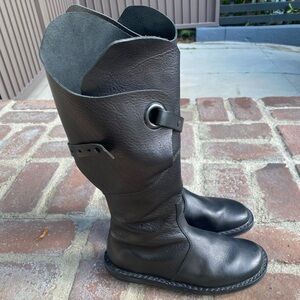 TRIPPEN SHOES Warrior Boot black waw 7  37  leather motorcycle boots combat boot